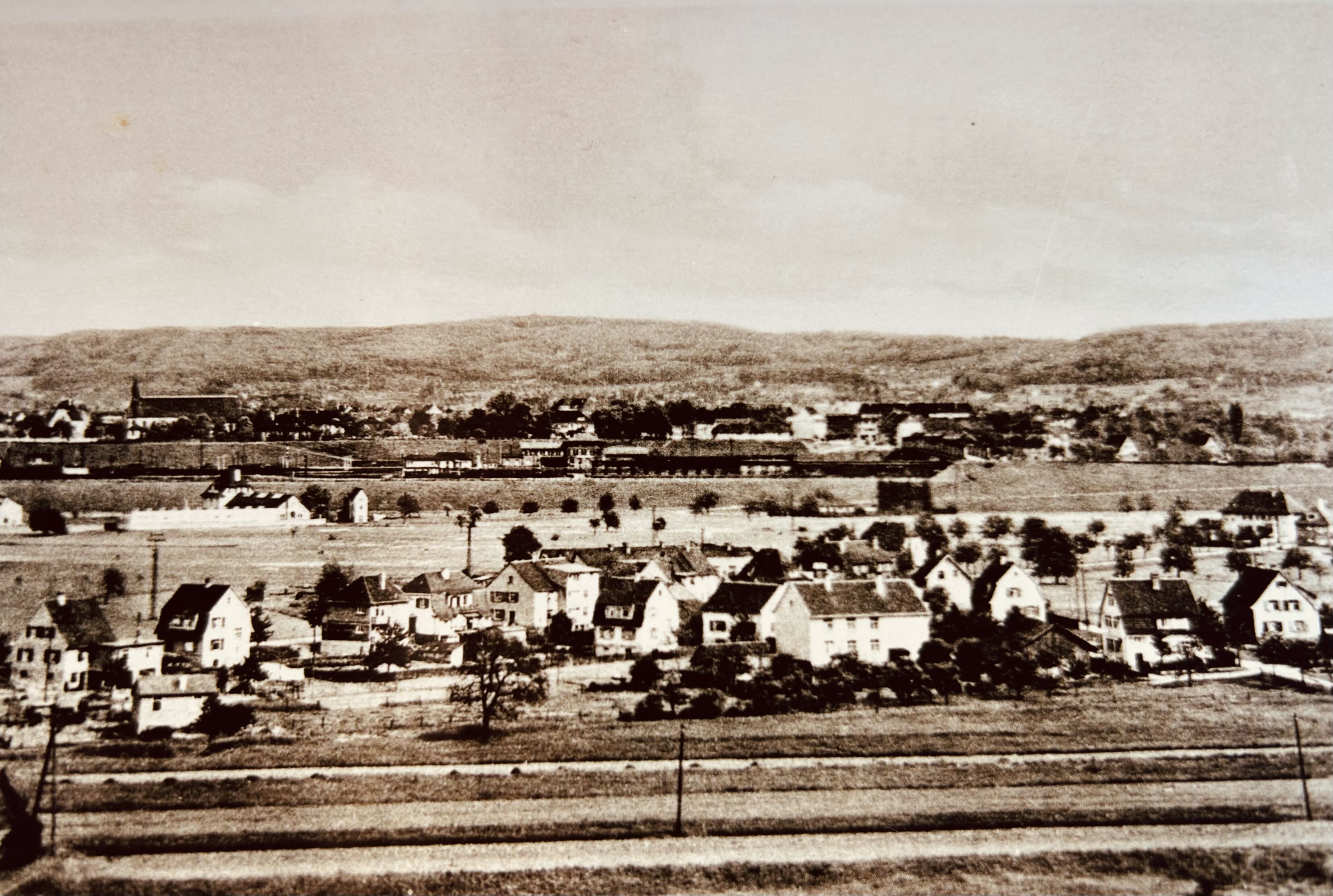 Bild 1. Flugaufnahme 1935 - BWA